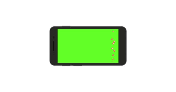 Smartphone con pantalla verde — Vídeo de stock