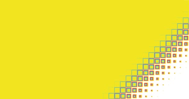 Анімація Плоскому Стилі Прямокутниками Перехідного Абстрактного Фону Кадри Барвистий Фон — стокове відео