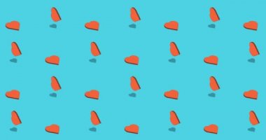 döndürme kalp düz simgeler arka plan