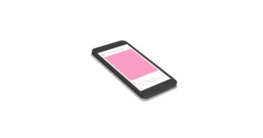 izometrik kavram smartphone ile sosyal ağ