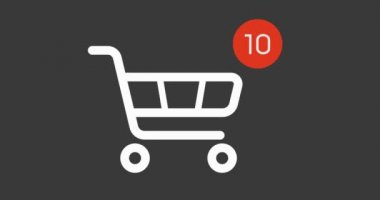 Alışveriş Sepeti simgesini sayacı ile online emtia beyaz zemin üzerine eklendi.