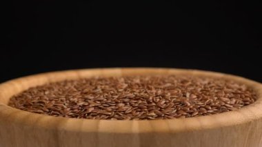 arka plan dönen birçok keten tohumu