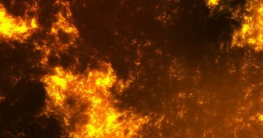 Sıcak Lav Gölü Volkan Doku Soyut Arka Plan