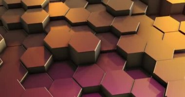 Loop Soyut Renkli Altıgen Petek Arka Plan