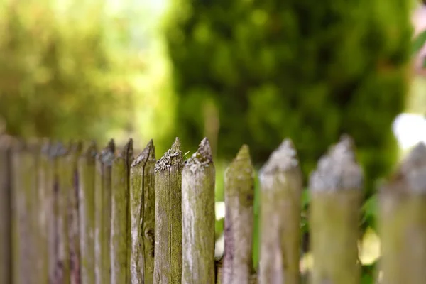 Picturesque Old Wooden Fence Secluded Countryside Switzerland Travel Swiss — Stock Photo, Image