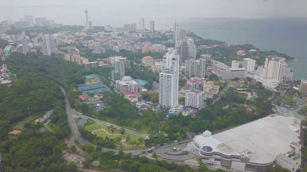 Flygfoto Över Pattaya City Känd Havet Sport Och Natt Liv — Stockfoto