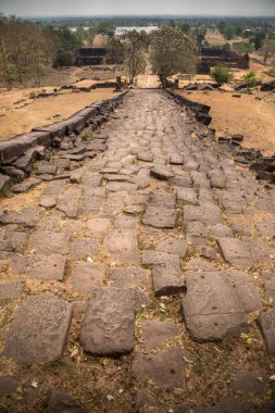 WAT Phu Champasak, Güney Laos yılında Unesco Dünya Mirası olduğunu