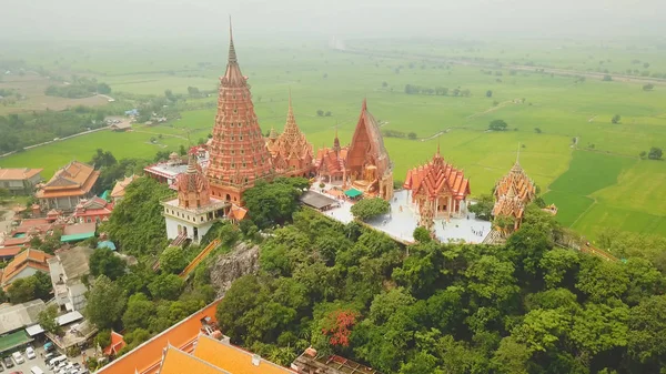 Luftaufnahme Von Wat Tham Sua Kanchanaburi Thailand — Stockfoto