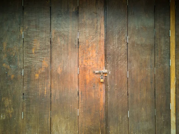 Oude Houten Deur Muur Van Huis — Stockfoto