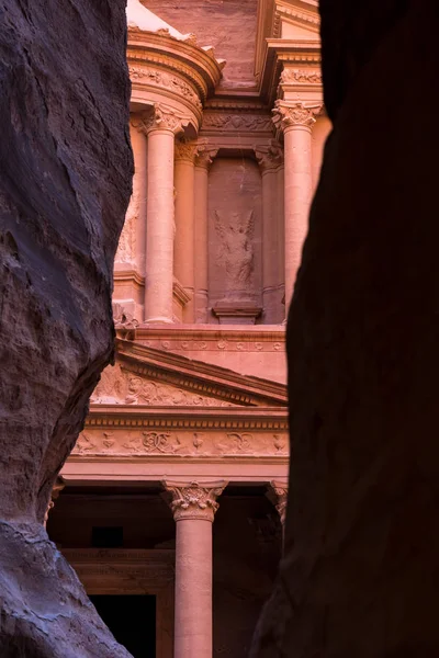 Petra Nın Hazinesi Antik Şehir Ürdün — Stok fotoğraf