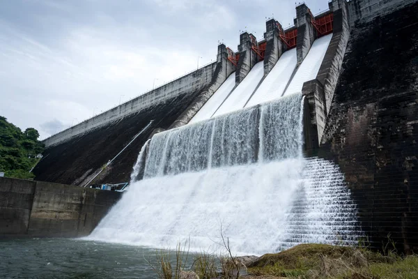 Vue Aérienne Barrage Khun Dan Prakan Chon Nakhon Nayok Thaïlande — Photo