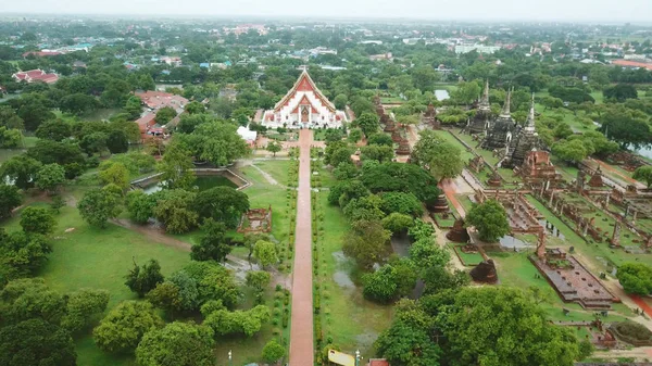 Templul istoric din Ayutthaya, Thailanda — Fotografie, imagine de stoc