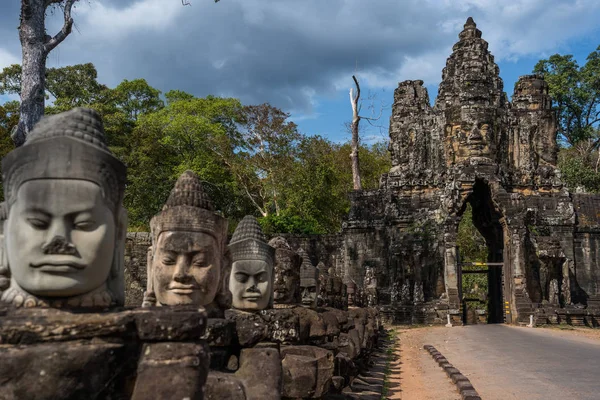 Puerta Sur a Angkor Thom — Foto de Stock