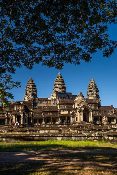 Ankor Wat Dzień Siem Reap Kambodża — Zdjęcie stockowe