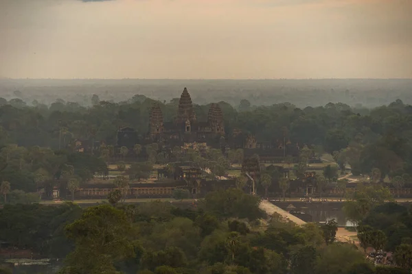 Belle Vue Aérienne Temple Angkor Wat Cambodge Asie Sud Est — Photo