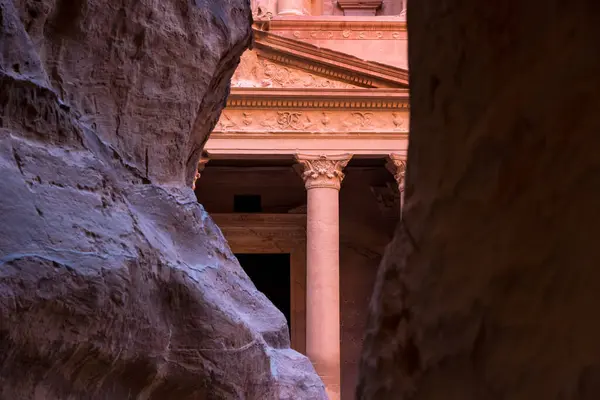 Petra Nın Hazinesi Antik Şehir Ürdün — Stok fotoğraf