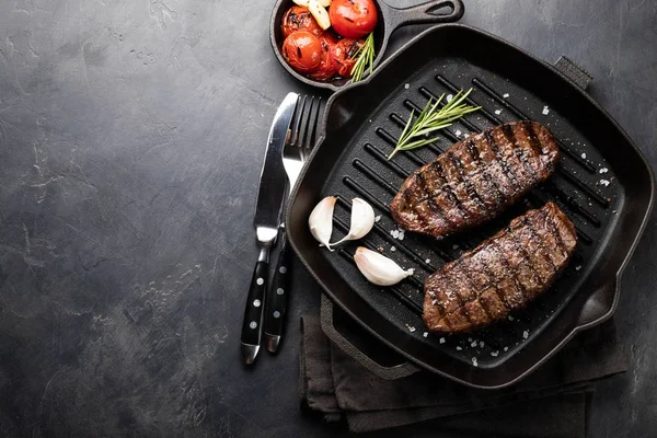 Gros Plan Prêt Manger Steak Top Blade Bœuf Races Angus — Photo