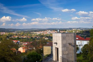 view on city Viseu, Portugal clipart