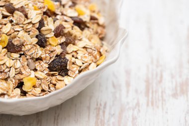 Beyaz güzel kase müsli