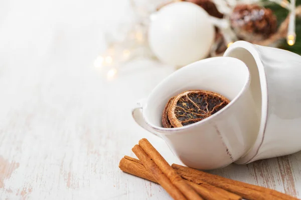 Cup Spices White Background — Stock Photo, Image