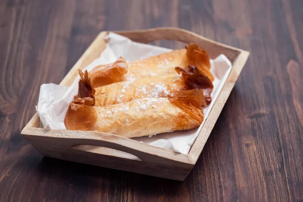 Typisch Portugiesische Süßigkeiten Pasteis Tentugal — Stockfoto