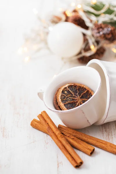 Cup Spices White Background — Stock Photo, Image