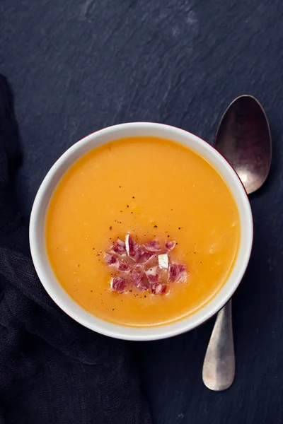 Gemüsesuppe Mit Geräuchertem Fleisch Schüssel — Stockfoto