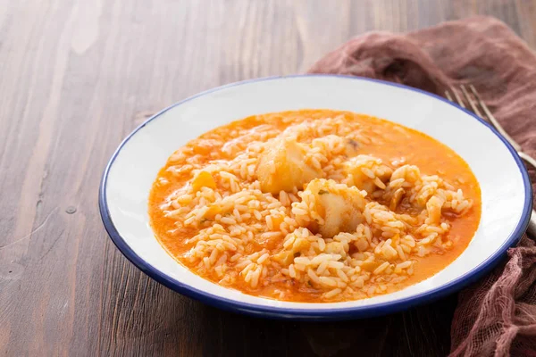 Rice Fish Tomato Dish — Stock Photo, Image
