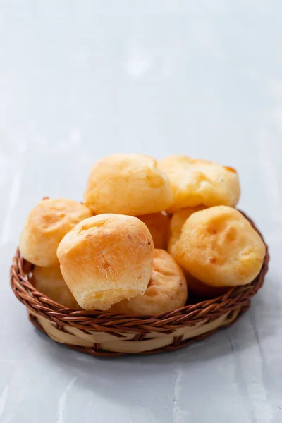 Typical brazilian cheese bread in dish — Stock Photo, Image