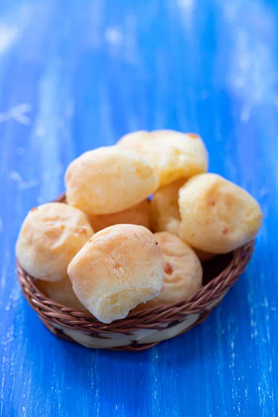 Typical brazilian cheese bread in dish — Stock Photo, Image