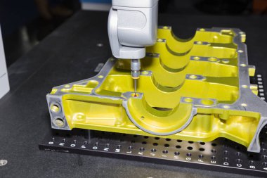 işlenmiş alüminyum parçalar boyut Cmm tarafından kontrol