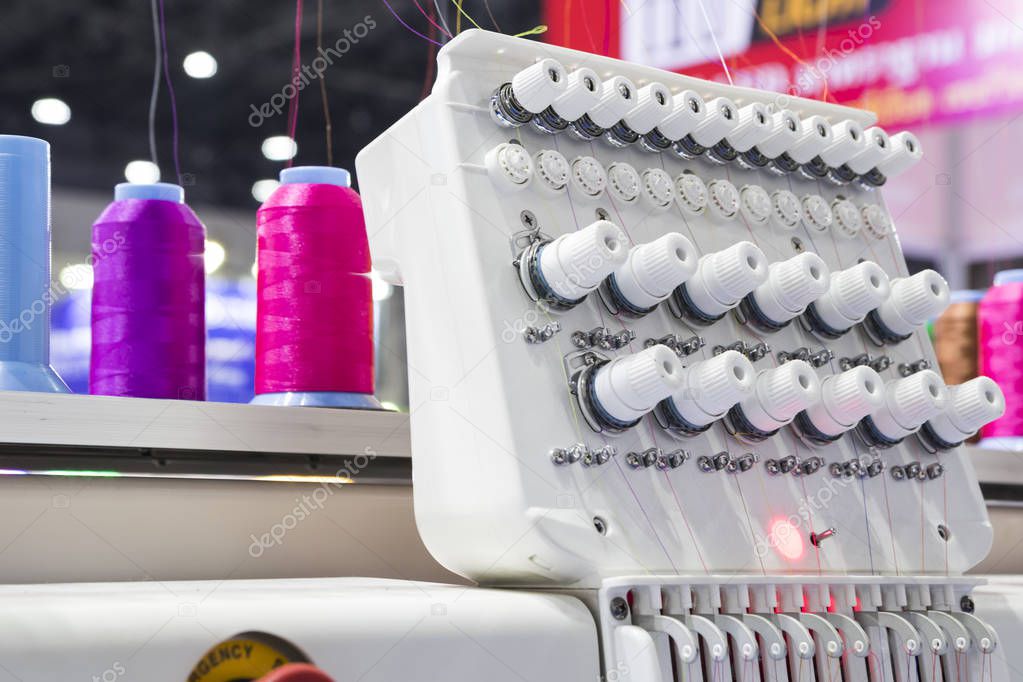 Industrial embroidery machine.For create patterns on textiles