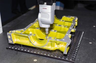 işlenmiş alüminyum parçalar boyut Cmm tarafından kontrol