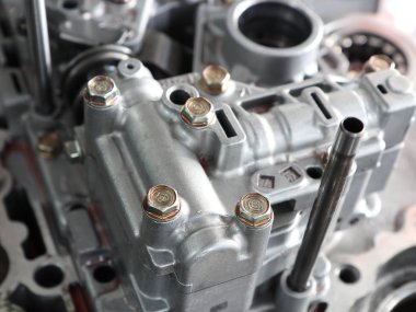 Alüminyum kasa ve parçaları araba vites tramsmission form; yakın çekim