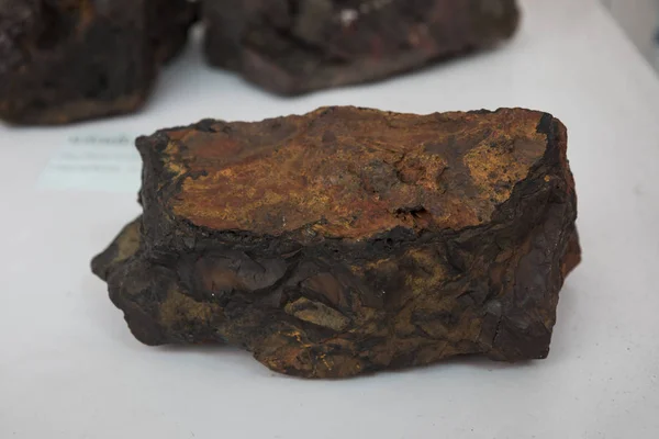 Minerali Ferro Ematite Fabbricazione Ferro Acciaio — Foto Stock