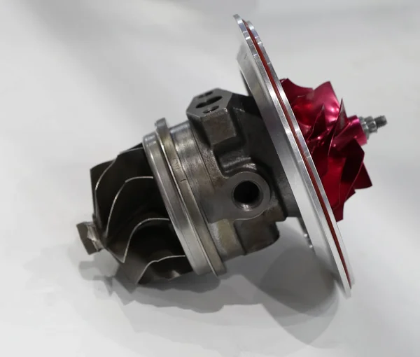 Turbo nabíječka součásti pro dieselový motor — Stock fotografie