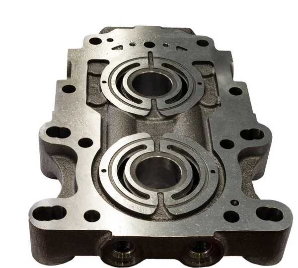 Pump Casting Part Manufacturing High Accuracy Cnc Machining Machine Rust — Stock Photo, Image