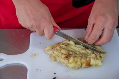 Sadece eller yemek otel ya da restoran mutfak şefi