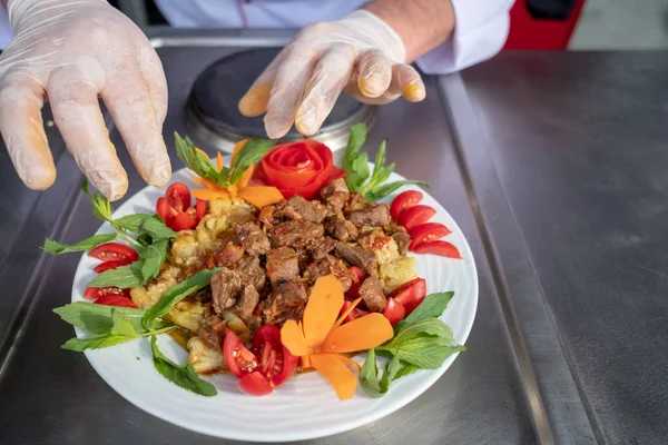 Sadece eller yemek otel ya da restoran mutfak şefi
