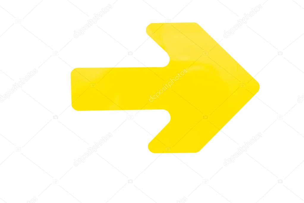 arrow pointing in direction
