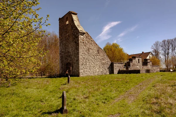İnci middel skane, ilçe yan Vasterstad kilise harabe