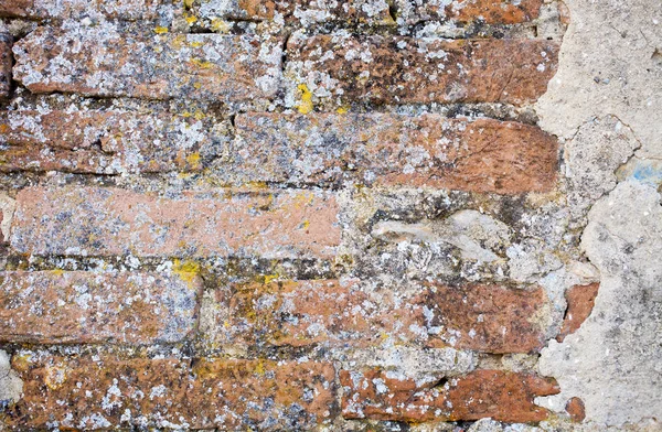 Aged wall background with stones and bricks