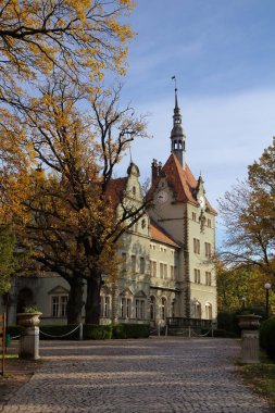 Avcılık kale, Kont Shenborn Carpaty köyü. Zakarpattja bölgesi, Ukrayna