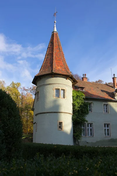 Lovecký Hrad Hrabě Shenborn Kvalitní Vesnici Zakarpattja Ukrajina — Stock fotografie