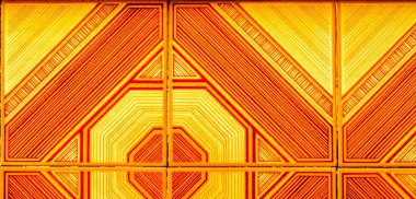 Geleneksel İspanyol dekoratif fayansları, binaların duvarlarında orijinal seramik fayanslar, dekorasyon.