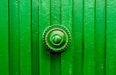 dekoratif elemanları, kapı dekorasyon, vintage ile bir yuvarlak kapı kolu üzerinde Kapat