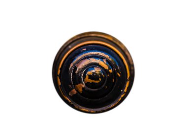 dekoratif elemanları, kapı dekorasyon, vintage ile izole yuvarlak kapı kolu