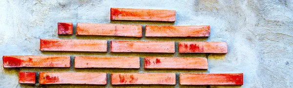 Old Brick Placed Wall Interesting Original Background Solid Wall — Stock Photo, Image
