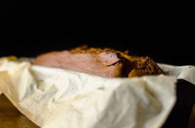 Fındık ile taze muz pasta, muzlu ekmek formu, pişirme ev yapımı pişirme