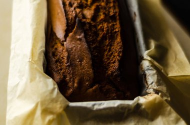 Fındık ile taze muz pasta, muzlu ekmek formu, pişirme ev yapımı pişirme